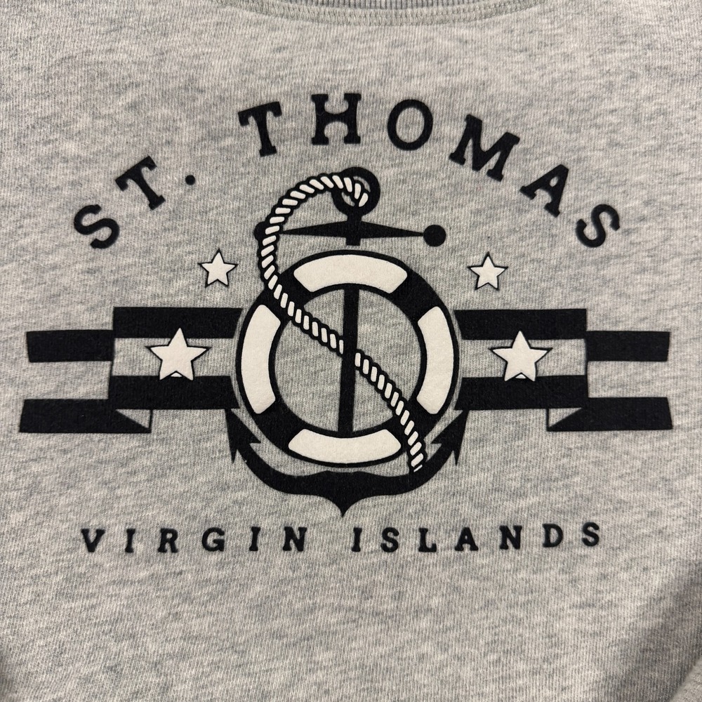 Aeropostale Aero Cropped Sweatshirt St Thomas Virgin Islands Women's‎ Size Small - Picture 2 of 11